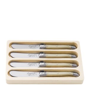 Laguiole Style de Vie Smörkniv 4-pack pearl