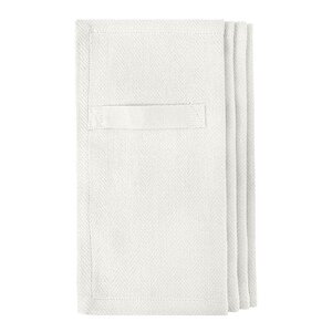 The Organic Company Servett i bomull 20x20 cm 4-pack vit