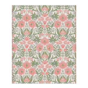 Ekelund Bettys tulpaner pläd 140x170 cm rosa