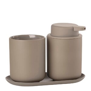 Zone Denmark Ume badrumsset 3 delar taupe
