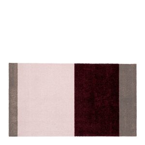 Tica Copenhagen Stripes Horizontally golvmatta 120x67 cm bordeaux/rose/sand