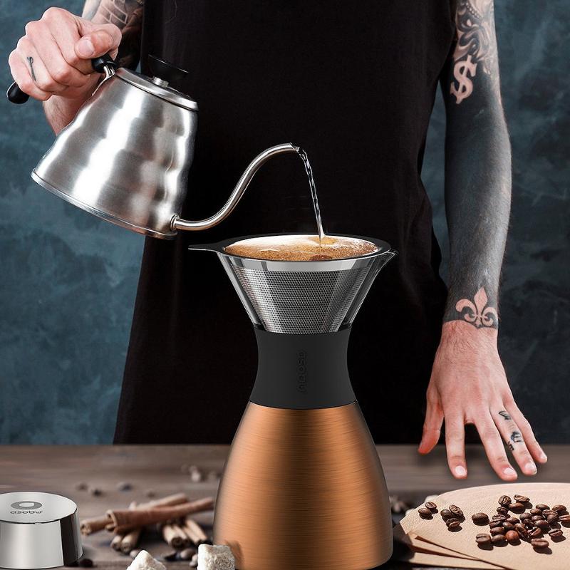 Asobu Pour Over Bryggare 1 L Koppar/Svart