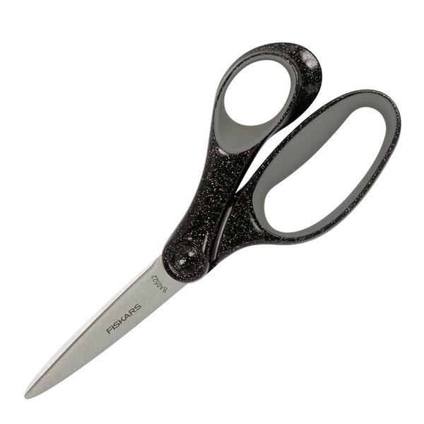 Fiskars Skolsax 12+ år 18 cm glitter svart