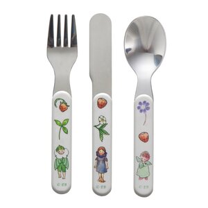 Rätt Start Elsa Beskow barnbestick 3 delar Blomsterbarn