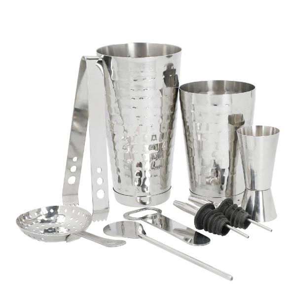 Barcraft Bartenderset 9 delar Silver
