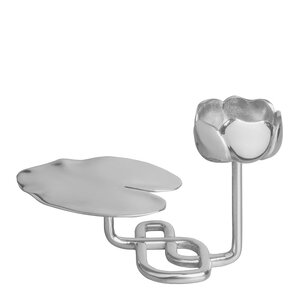 Hilke Ninfea No.1 NP ljusstake 11 cm förnicklad mässing