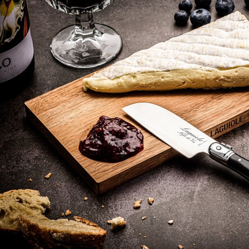 Laguiole Style de Vie Skärbräda & ostkniv santoku 2 delar svart