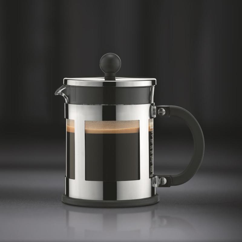 Bodum Kenya Kaffepress 4 koppar 0,5 L Förkrommad