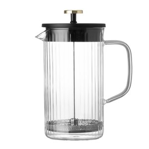 Maku Presskanna med räfflat glas 1,0 L