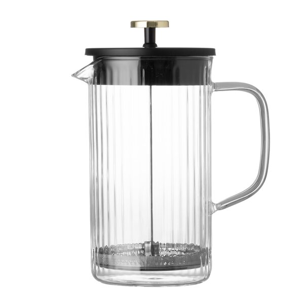 Maku Presskanna med räfflat glas 1,0 L