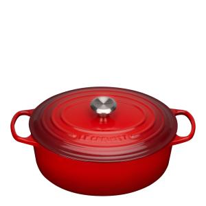 Le Creuset Signature Gjutjärnsgryta oval 31 cm 6,3 L Cerise