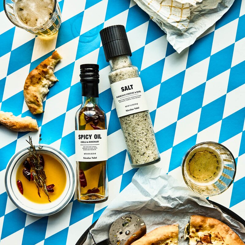 Nicolas Vahé Presentask Pizza Kit kryddsalt och olja