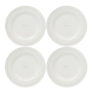 Lexington Icons tallrik 22 cm 4-pack vit/beige