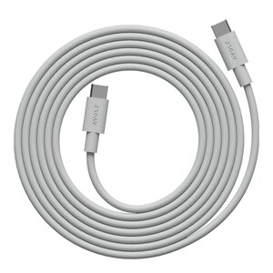 Avolt Cable 1 USB-C till USB-C kabel 2 m Gotland Grey