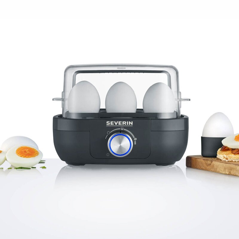 Severin Äggkokare EK3166 med elektronisk styrning 6 ägg svart