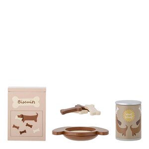 Bloomingville MINI Charlie leksak hundmat 7 delar brun