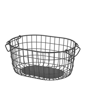 Blomus Kago förvaringskorg 37x27 cm oval antracit
