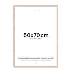 Poster & Frame Träram 50x70 cm rose