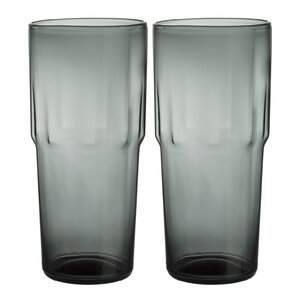 iittala Solare högt glas 39 cl 2-pack stålgrå