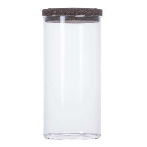 Sagaform Nature Förvaringsburk 1,5 L Klar/Brun