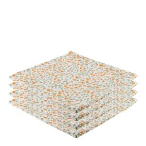 Holmen Palma Servett 45x45 cm 4-pack Grön/Orange