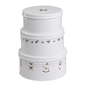 Sögne Home Kakburk 3 delar Christmas vit