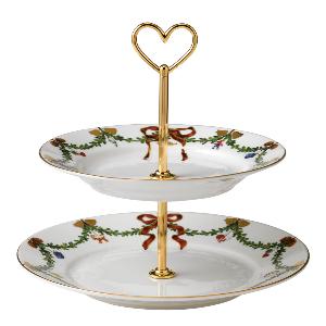 Royal Copenhagen Star Fluted Christmas Våningsfat