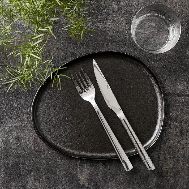 Aida RAW Organic Tallrik 24x21 cm Titanium Black