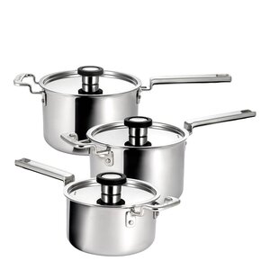 Robert Welch 316 grytset 3 delar 16/18/20 cm rostfritt stål