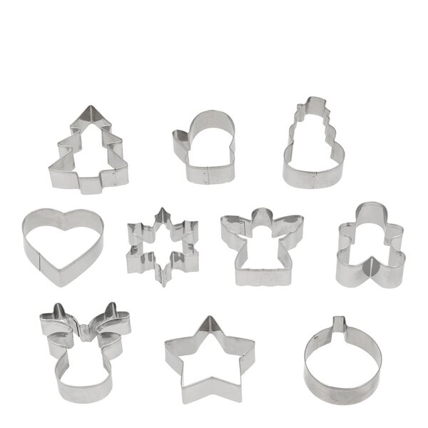 Blomsterbergs Pepparkaksformar 10-pack stål