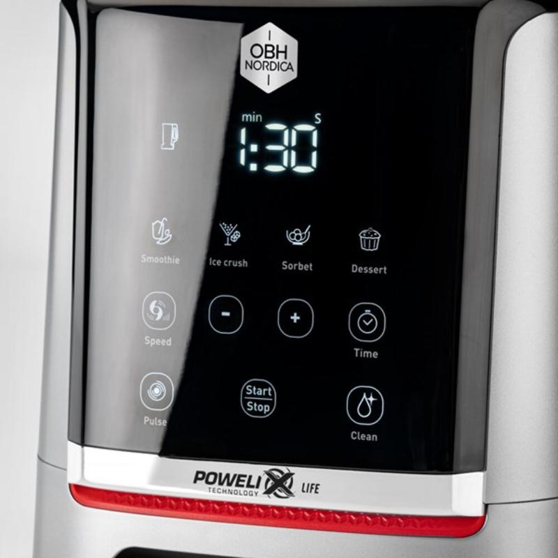 OBH Nordica Infiny Mix+ blender 1600W silver/svart