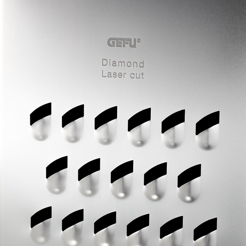 Gefu V-Cut 7-i-1 rivjärn 12 cm stål/svart