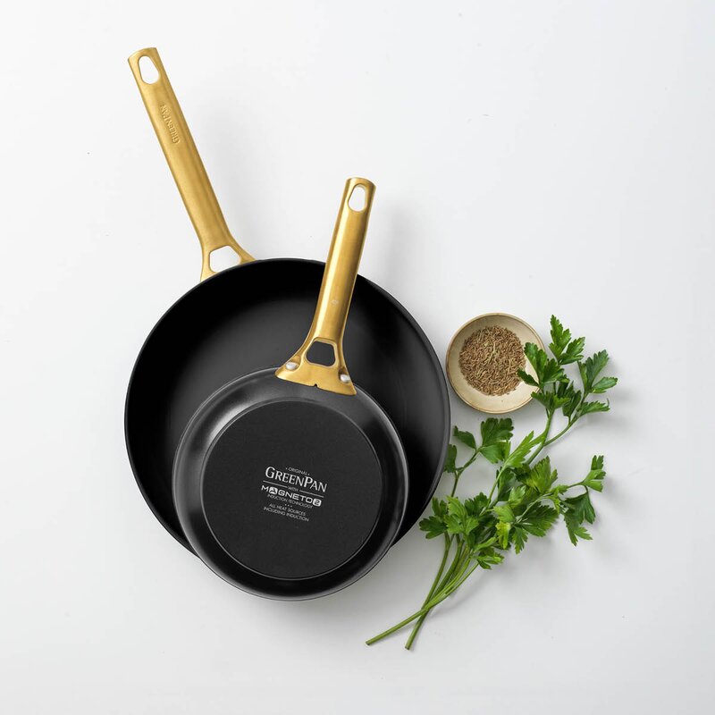 GreenPan Padova Reserve keramisk stekpanna 2 delar 20+26 cm Black