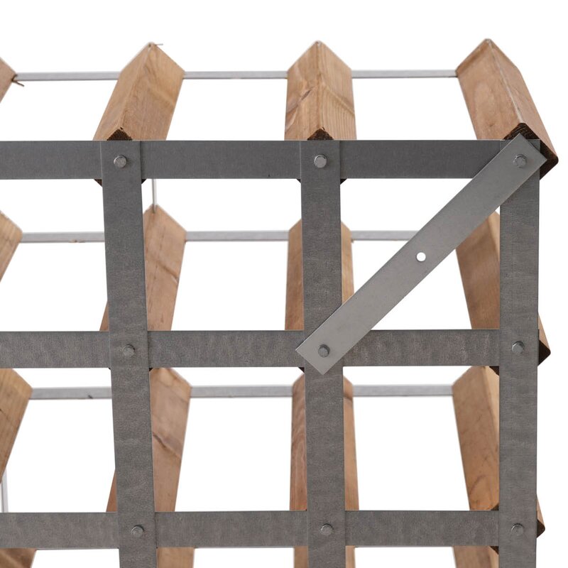 The Swedish Wine Rack Factory Vinställ 16 flaskor monterad ljus ek