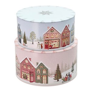 Pillivuyt Vinter kakburksset 2 delar crystal rose + ice blue
