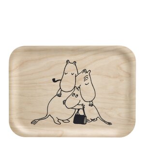 Muurla Bricka 27x20cm mumin 80 år