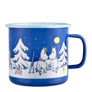 Muurla Mumin emaljmugg 80 cl Stjärnklar natt blå