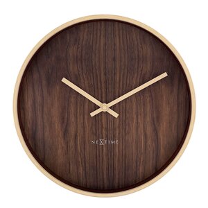 NeXtime Oslo väggklocka 30 cm brun