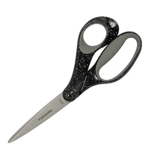 Fiskars Studentsax 15+ år 20 cm svart prickig