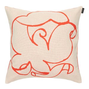 Marimekko Pistilla kuddfodral 46x46 cm vit/tomatröd