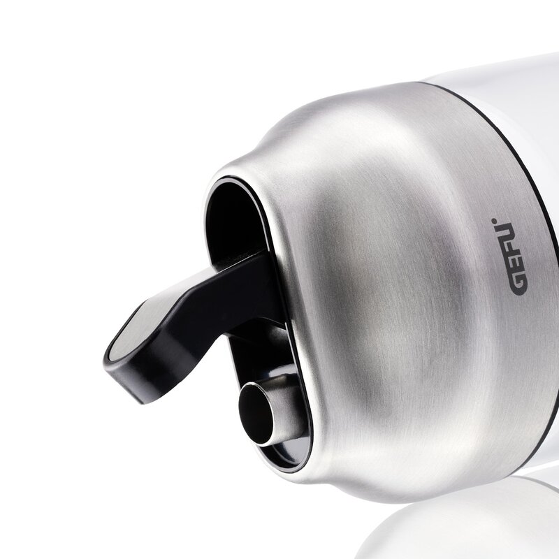 Gefu Tip socker- eller mjölkdispenser 180 ml klar/stål/svart