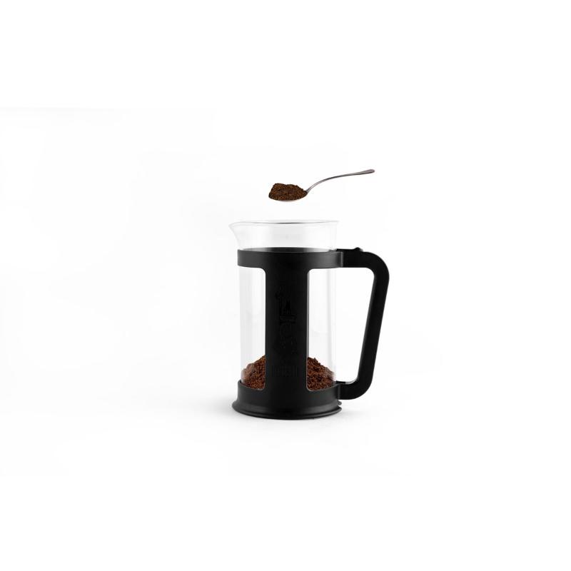 Bialetti Smart kaffepress 3 koppar 0,35L klar/svart