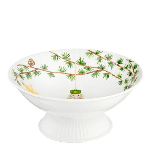 Kähler Hammershøi Christmas Serveringsskål på fot 23 cm Vit