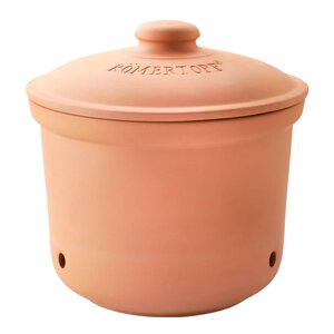 Römertopf Potatiskruka med lock keramik 25 cm