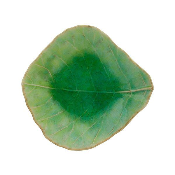 Riviera löv skål 11x10x3 cm grön/svart