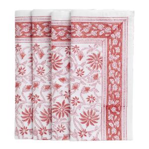 Chamois Margerita servett 50x50 cm 4-pack summer red