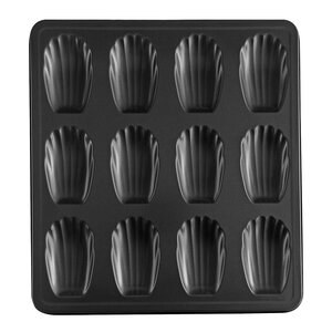 Guardini Sweet Magic madeleineform 26,5x24,5 cm 12-pack svart