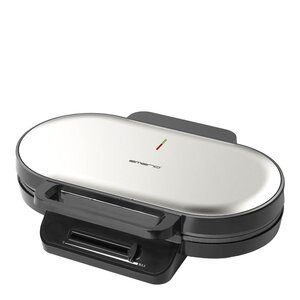 EMERIO Dubbelt våffeljärn 1200W rostfritt stål