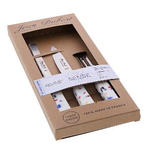 Jean Dubost Laguiole Knivset Handtag i Återvunnen Plast 3 delar