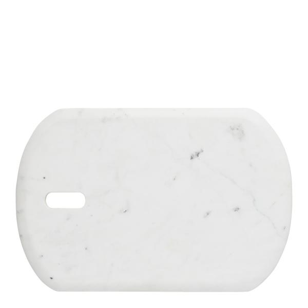 Lene Bjerre Ellia serveringsbricka 45x30 vit marmor